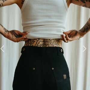 NEW P&Co 304 Albion Carpenter Pant - black W8 - L28 -US4